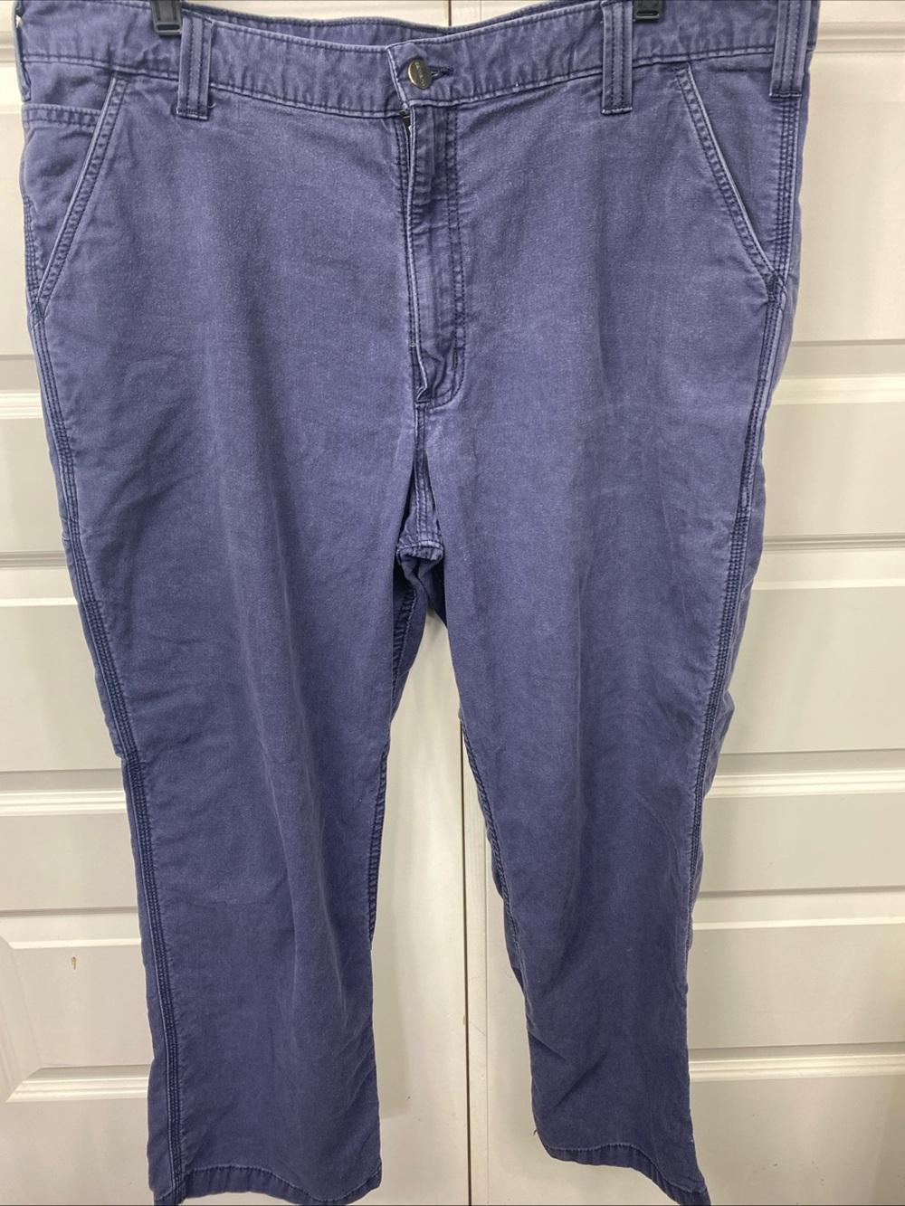 Carhartt Men's Pants Carpenter Relaxed RN# 14806 40x28 Dungaree Blue Workwear